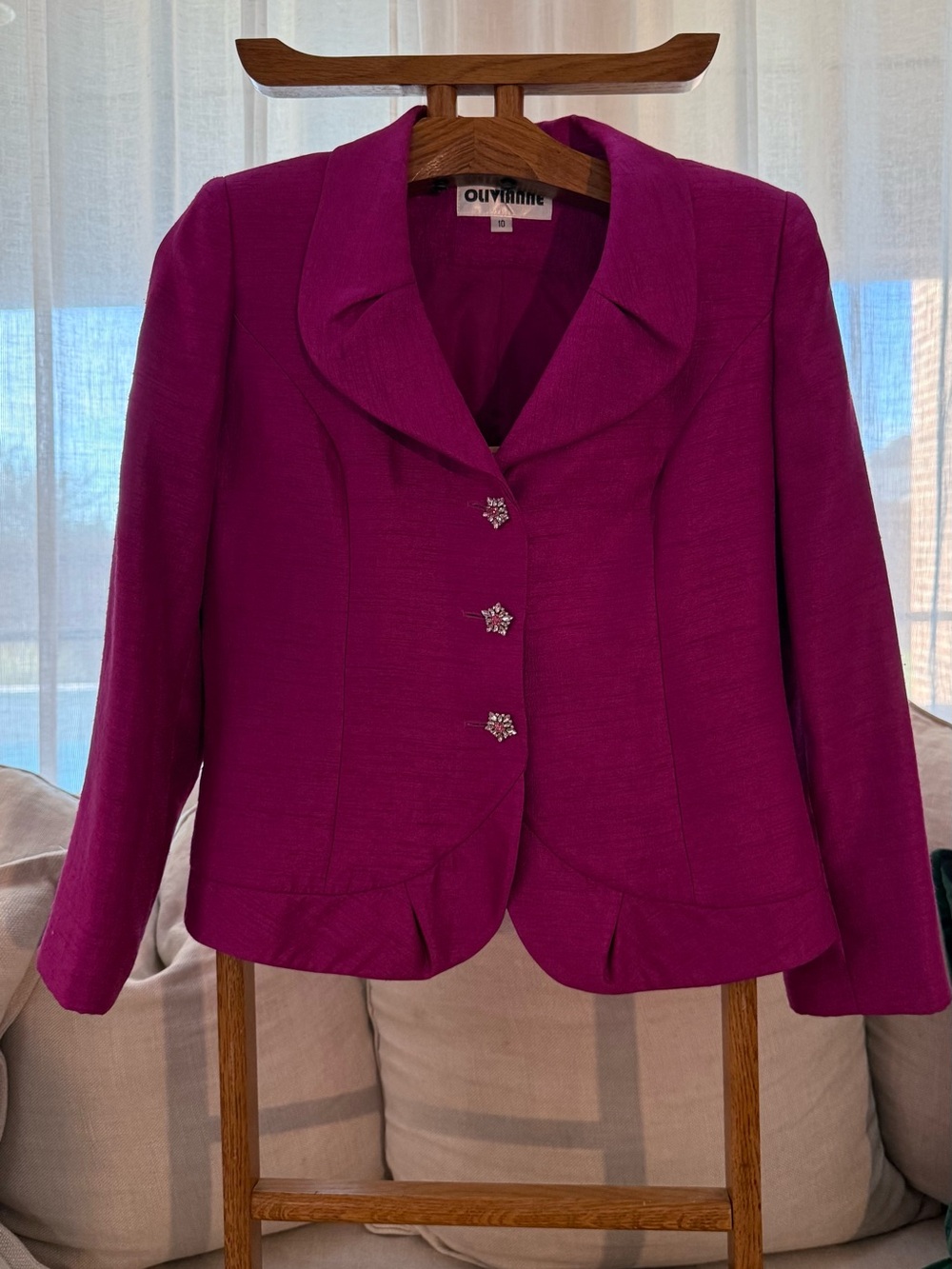 Olivianne Women's Fuchsia Tailored Blazer